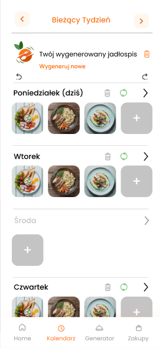 Automatyczne planowanie menu